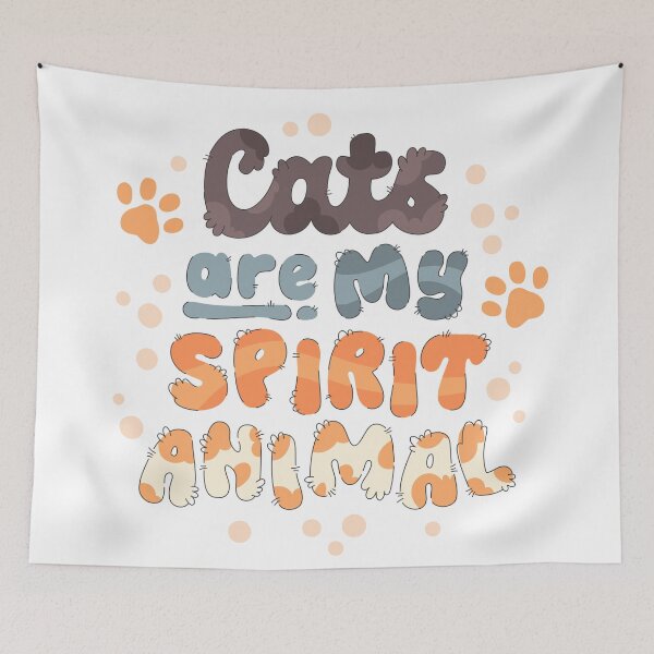 Item preview, Cats are my Spirit Animal designed and sold by LettersCraft.