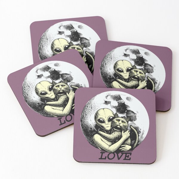 Item preview, alien and cat designed and sold by Psyche-Delik.