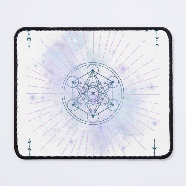 Item preview, Metatron’s Cube in pastels in teal designed and sold by Sisters of the Sun.