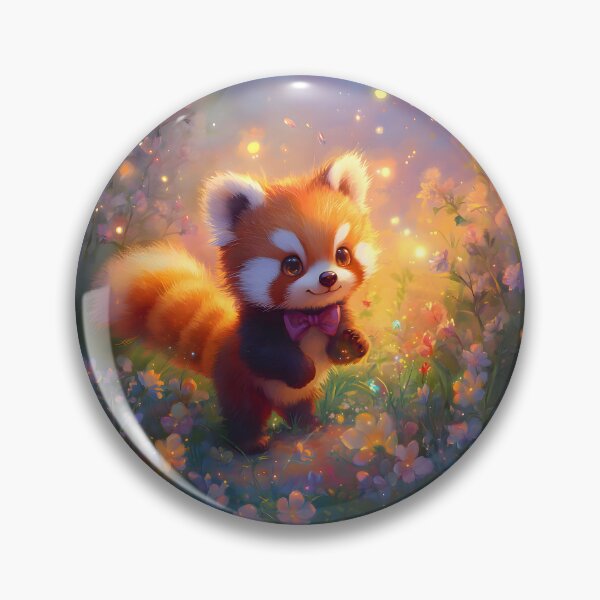 Item preview, Fluffy Red Panda's Twilight Adventure designed and sold by AI-Only Creations.