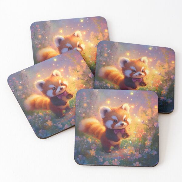 Item preview, Fluffy Red Panda's Twilight Adventure designed and sold by AI-Only Creations.