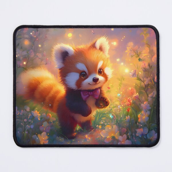 Item preview, Fluffy Red Panda's Twilight Adventure designed and sold by AI-Only Creations.