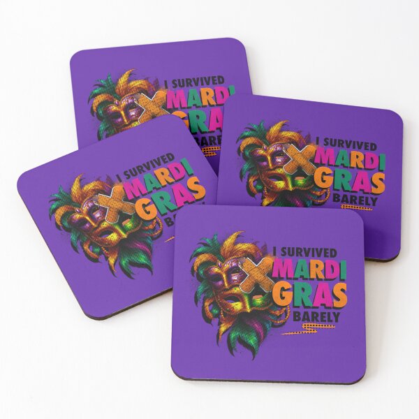 Item preview, I Survived Mardi Gras.... barely designed and sold by AnAzArt.