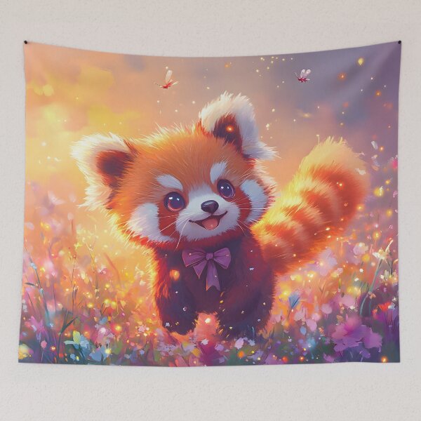 Item preview, Whimsical Red Panda’s Dreamy Stroll designed and sold by AI-Only Creations.