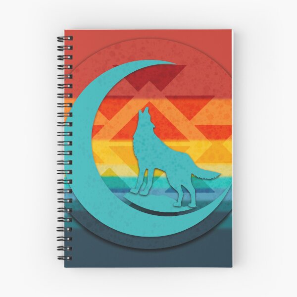 Item preview, Wolf and Crescent Moon on Full Background  designed and sold by Wayne Young Arts.