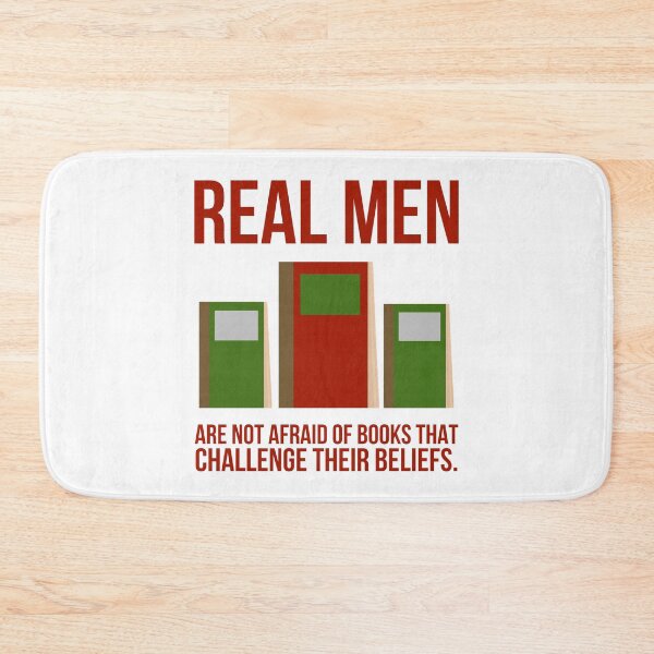 Item preview, Real men are not afraid of books  designed and sold by Rachel the Artist .