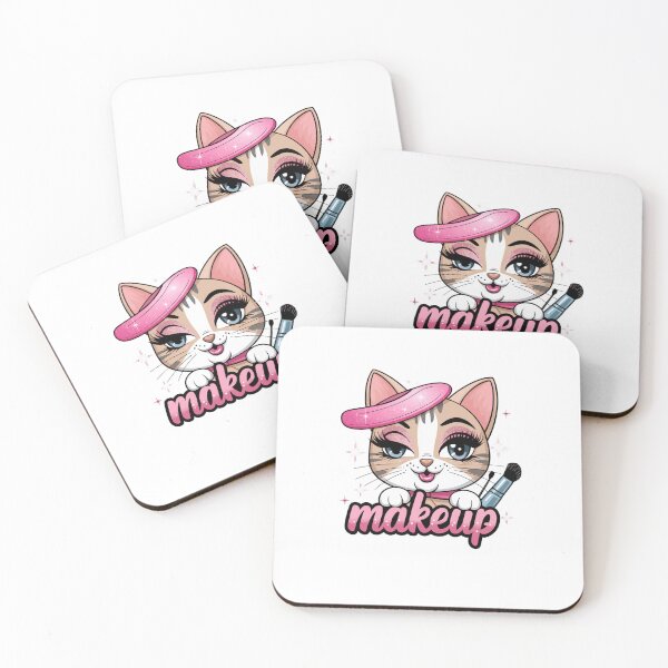 Item preview, Cute cat wearing makeup designed and sold by Mateusz Majcherek.