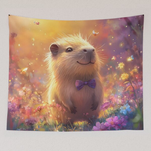 Item preview, Magical Capybara Stroll designed and sold by AI-Only Creations.