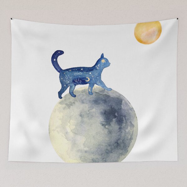Item preview, Cat on the Moon designed and sold by Sisters of the Sun.