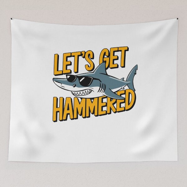 Item preview, lets get hammered hammerhead shark designed and sold by Mateusz Majcherek.