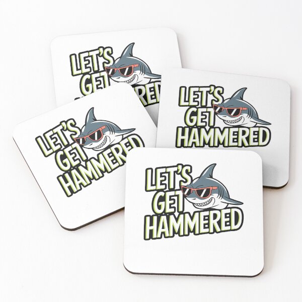 Item preview, lets get hammered hammerhead shark designed and sold by Mateusz Majcherek.