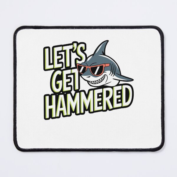 Item preview, lets get hammered hammerhead shark designed and sold by Mateusz Majcherek.