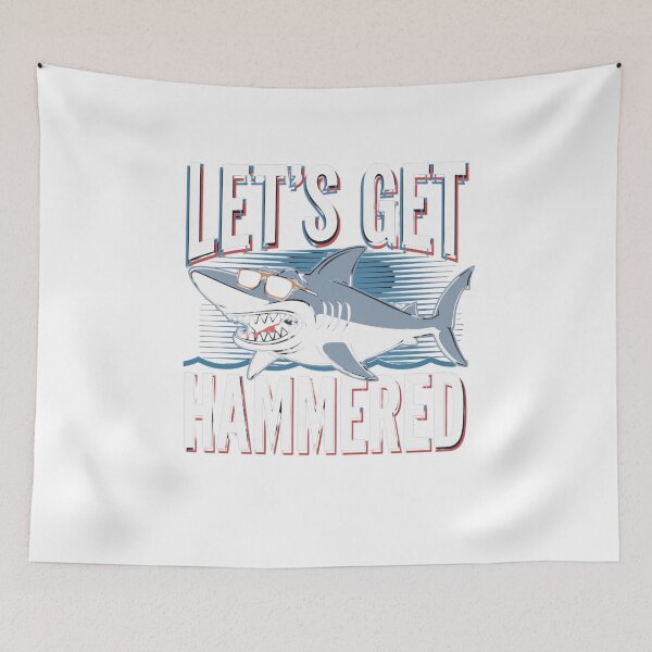 Item preview, lets get hammered hammerhead shark designed and sold by Mateusz Majcherek.