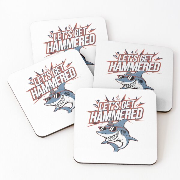 Item preview, lets get hammered hammerhead shark designed and sold by Mateusz Majcherek.