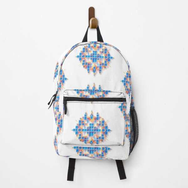 Item preview, A full blue symmetric Tetris image on a white background, rendered in a warm golden glow Isekai anime style with expressive composition, radiant and luxurious details. designed and sold by Shapeshifter797.