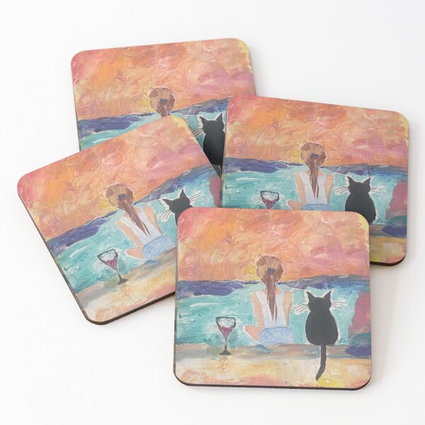 Item preview, Cat and me by the sea designed and sold by Kazart1.