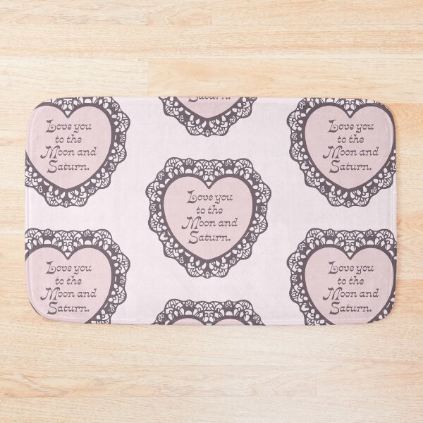 Item preview, 'Moon & Saturn' Valentine designed and sold by justswemothings.