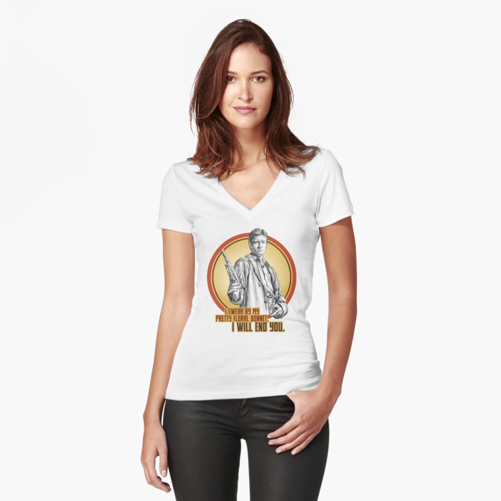 Item preview, Fitted V-Neck T-Shirt designed and sold by GraemeNeilReid.