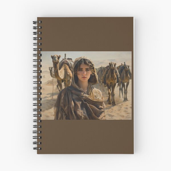 Item preview, Camel Herder – A Striking Portrait of a Woman Guiding Her Caravan designed and sold by ArtVibeCo.