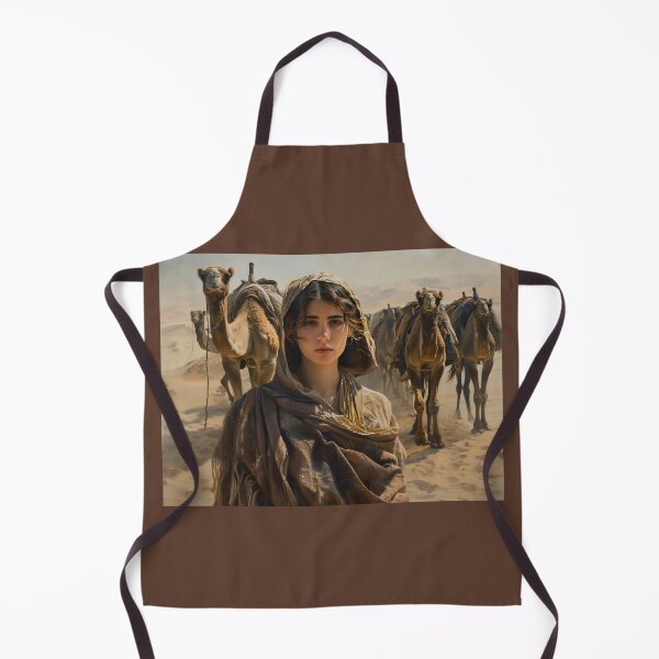Item preview, Camel Herder – A Striking Portrait of a Woman Guiding Her Caravan designed and sold by ArtVibeCo.