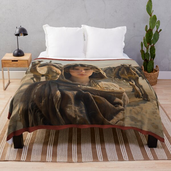 Item preview, Camel Herder – A Striking Portrait of a Woman Guiding Her Caravan designed and sold by ArtVibeCo.
