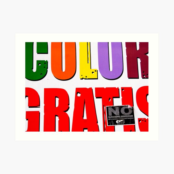 Free Colour Art Print