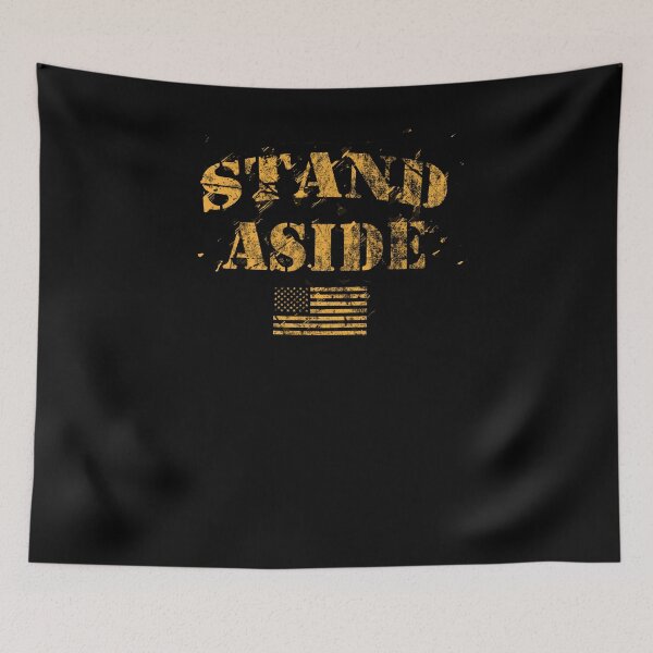 Item preview, American Military USA Flag Pride SFMF Stand Aside Gold designed and sold by KNUXX Shop.