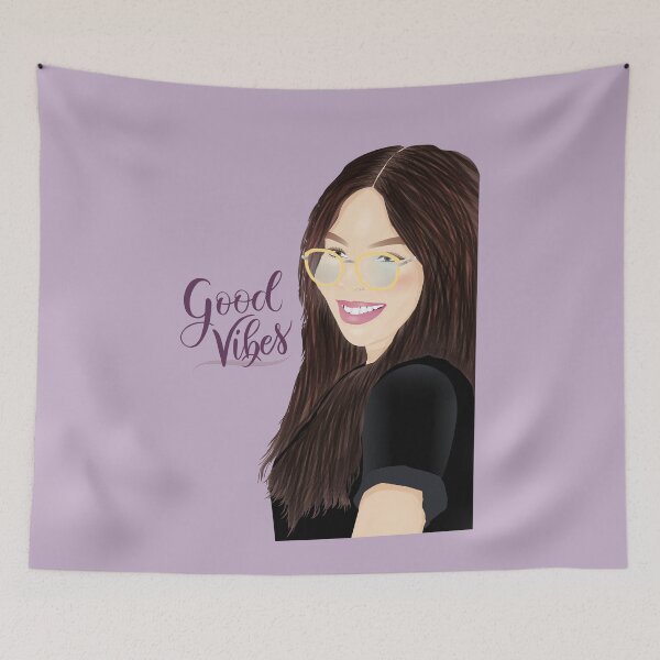 Item preview, Good vibes. Smiling young girl. Totally happy designed and sold by Sandra Brezina.
