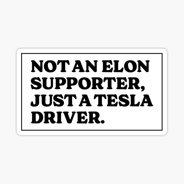 Item preview, Anti Elon Musk Tesla Stoßstange designed and sold by brkvdesign.