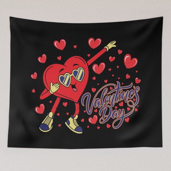 Item preview,  VALENTINE'S DAY - FUNNY-DANCER RED HEART -TEXT- TYPOGRAPHY   designed and sold by Gihan-Design.