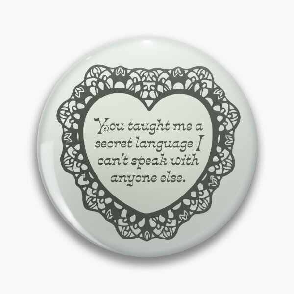 Item preview, 'Secret Language' Valentine designed and sold by justswemothings.