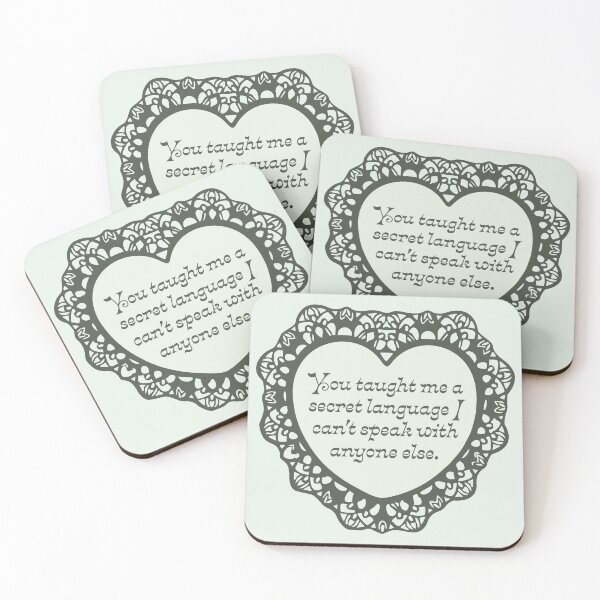 Item preview, 'Secret Language' Valentine designed and sold by justswemothings.