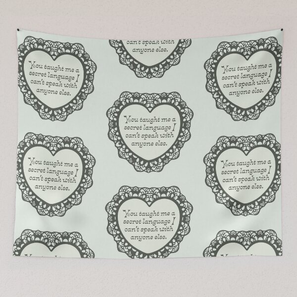 Item preview, 'Secret Language' Valentine designed and sold by justswemothings.