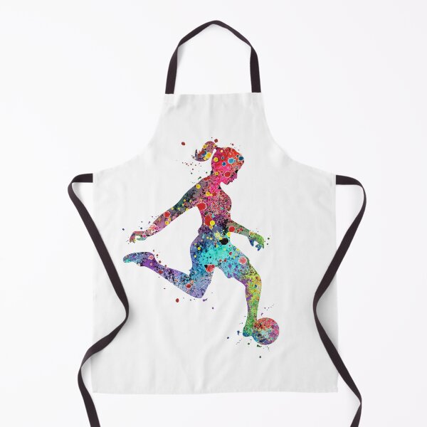 Item preview, Soccer Girl Watercolor Painting Art Print Gifts designed and sold by LotusGifts.