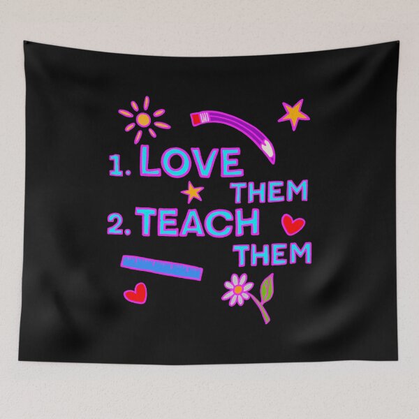 Item preview, Love Them First Teach them Second Teacher Valentines designed and sold by IHateDumplings.