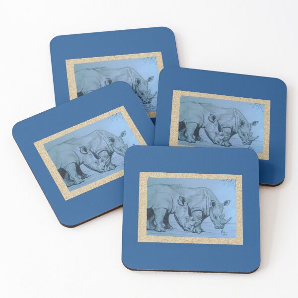 Item preview, Relaxed rhinos designed and sold by FFC4U.