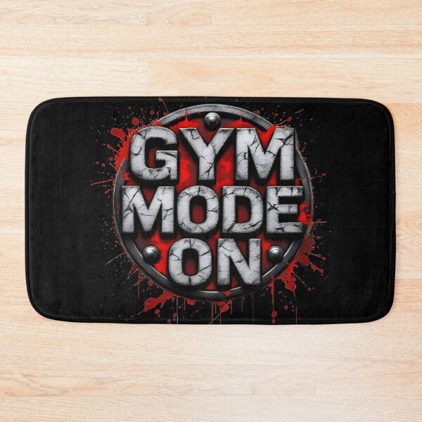 Item preview, Gym Mode On - Hardcore Fitness Motivational designed and sold by pixelated_echoes.