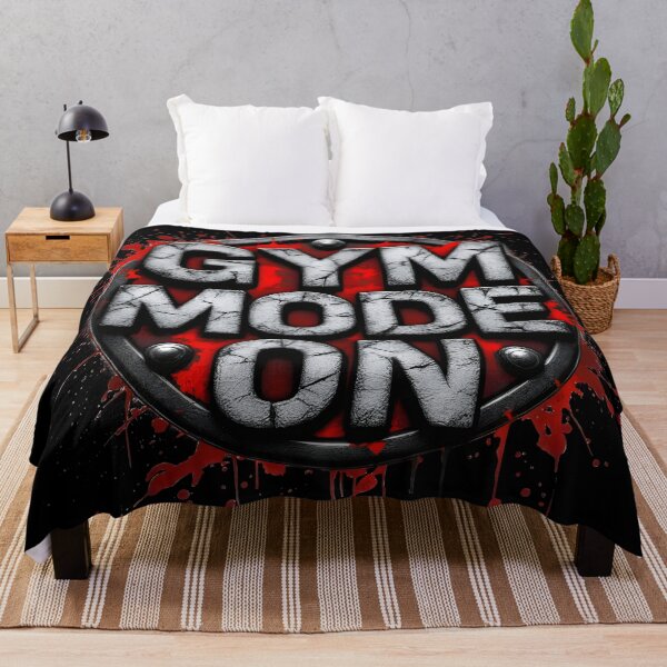Item preview, Gym Mode On - Hardcore Fitness Motivational designed and sold by pixelated_echoes.