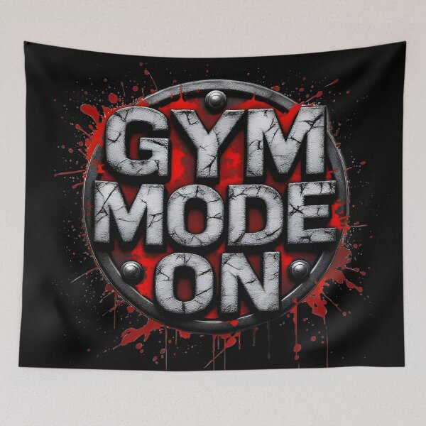 Item preview, Gym Mode On - Hardcore Fitness Motivational designed and sold by pixelated_echoes.