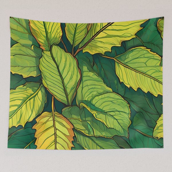 Item preview, Leafy Greens - Botanical Pattern designed and sold by Line in Bloom.
