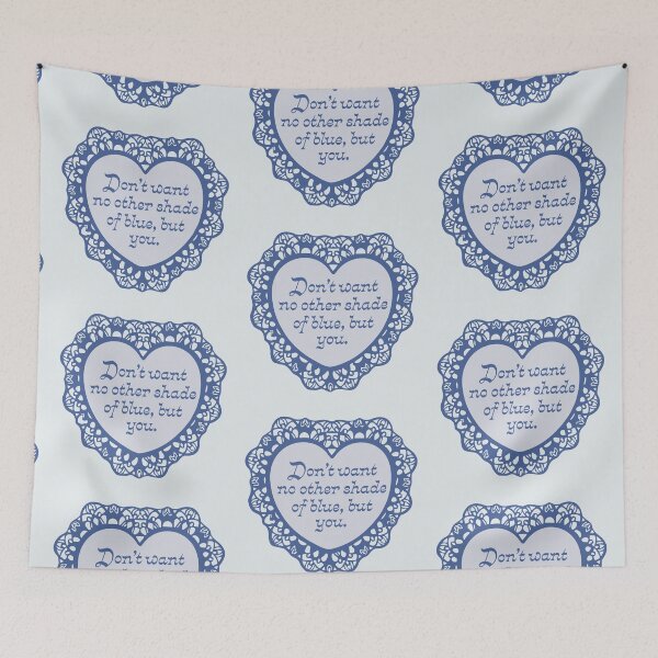 Item preview, 'No Other Shade Of Blue' Valentine designed and sold by justswemothings.