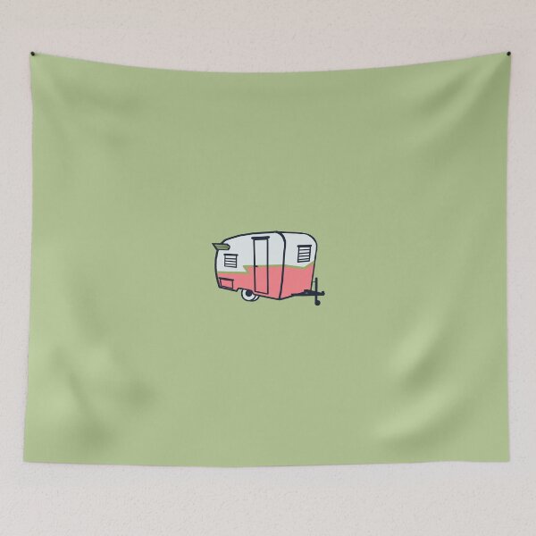 Item preview, 1960s Camper in Coral Pink designed and sold by LochNestFarm.