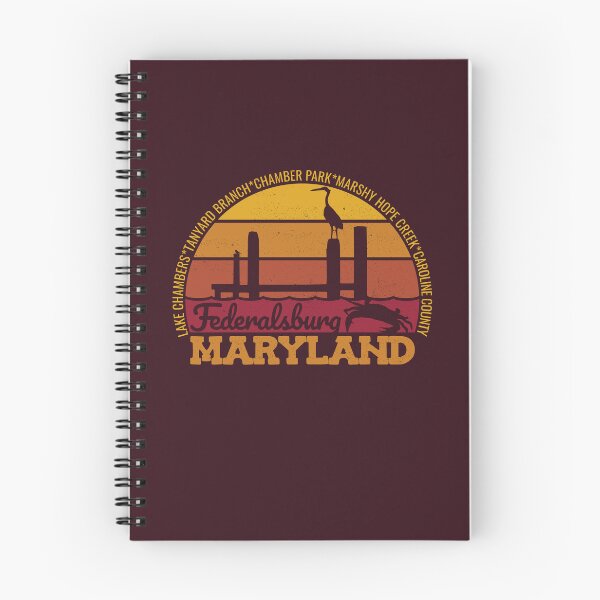 Item preview, Federalsburg Maryland Sunset Retro Local Pride Logo designed and sold by CRHPOD20.