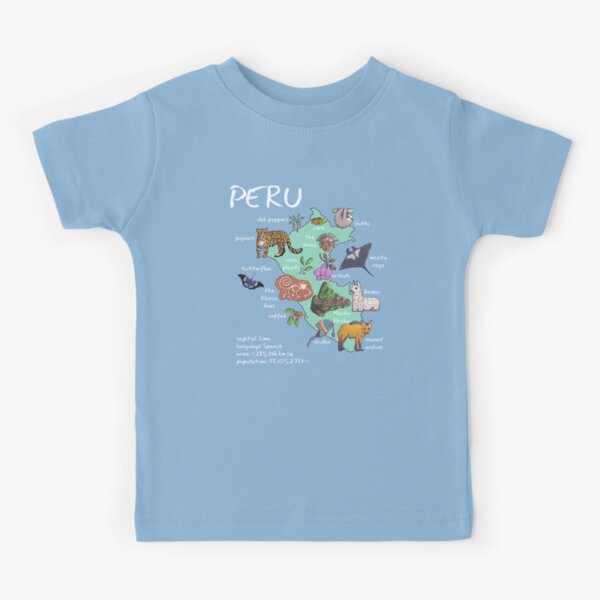 Vista previa del artículo con la obra «Perú - mapa ilustrado», diseñado y vendido por BeeHappyShop.