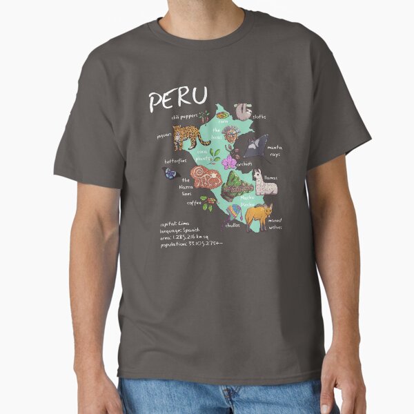 Item preview, Peru - illustrated map designed and sold by BeeHappyShop.