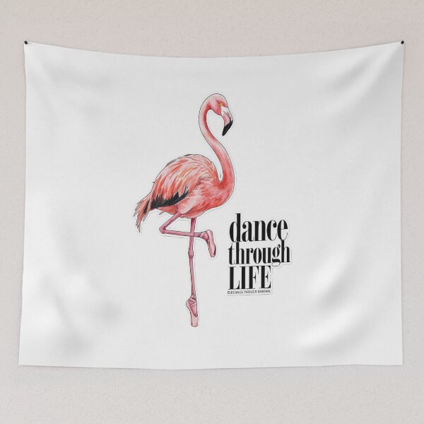 Item preview, Elegant Flamingo Ballet – Dance Through Life designed and sold by Petpixy.