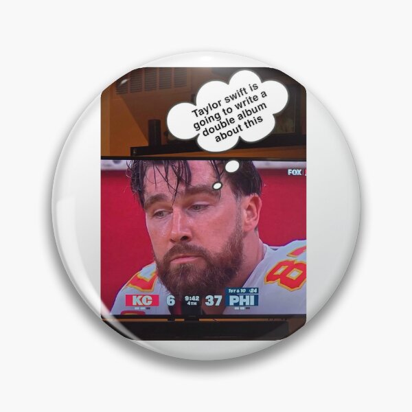 Item preview, Travis thinking about the breakup songs Taylor is going to write about him ?☹️?? designed and sold by AiArtCreations1.