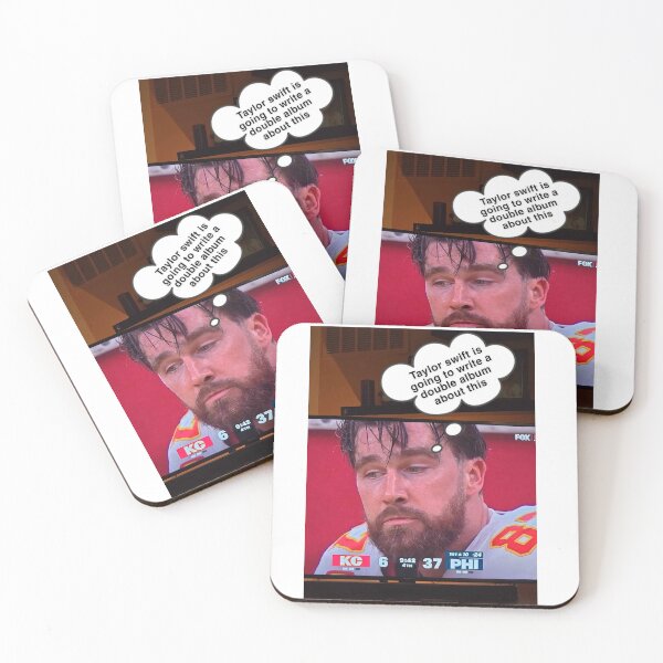 Item preview, Travis thinking about the breakup songs Taylor is going to write about him ?☹️?? designed and sold by AiArtCreations1.
