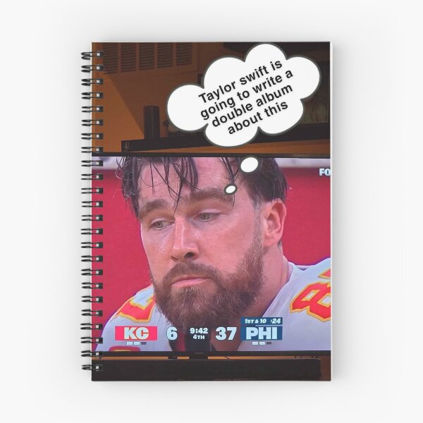 Item preview, Travis thinking about the breakup songs Taylor is going to write about him ?☹️?? designed and sold by AiArtCreations1.