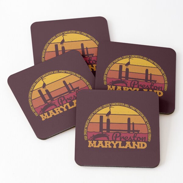 Item preview, Preston Maryland Sunset Retro Local Pride Logo designed and sold by CRHPOD20.